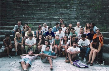 1992 Salerno SU Amphitheater of Pompeii with Guide