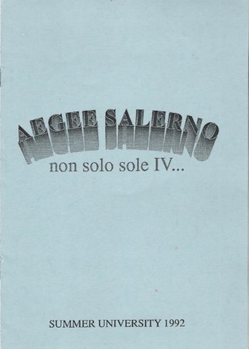 1992 Salerno SU Booklet IV
