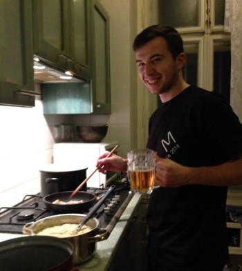 Ivan Bielik cooking