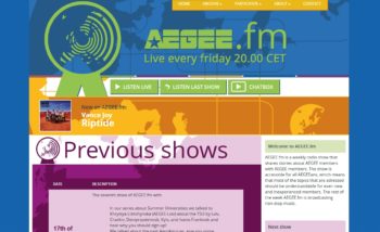 Aegee.fm website