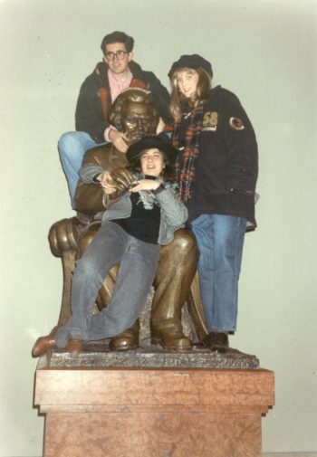 1991 Agora Budapest Marx statue