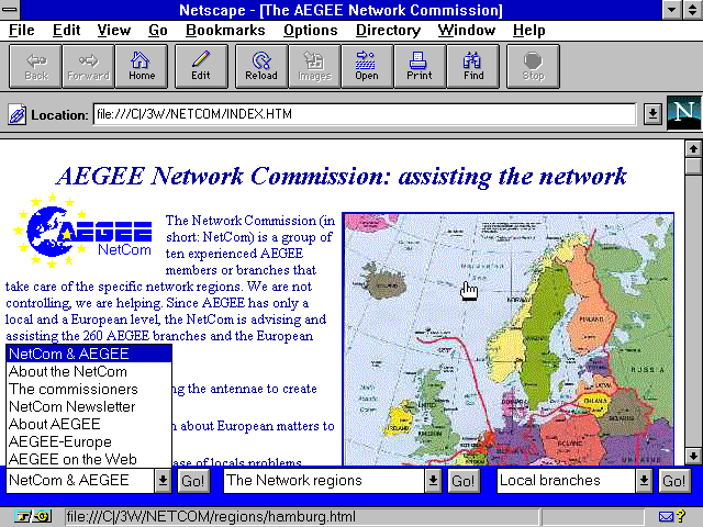 First Netcom website