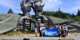 Monumental sights were frequent during the event.
