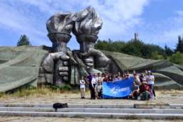 Monumental sights were frequent during the event.